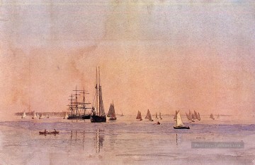 Thomas Eakins Drifting Paysage marin Peinture à l'huile